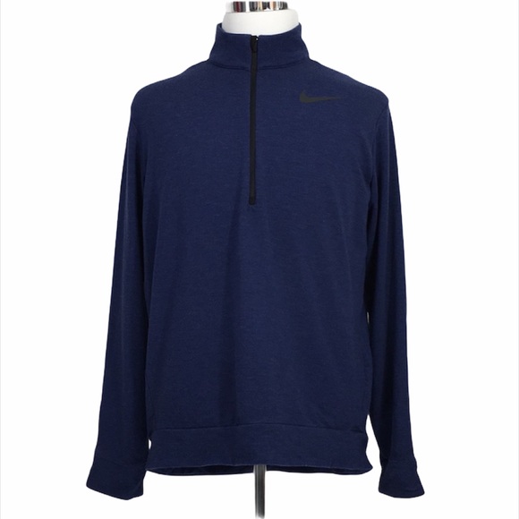 Nike Other - Nike Dri Fit Blue Lightweight Training Top 1/2 Zip